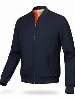 Scotch & Soda Navy Bomber Jacket - Men's